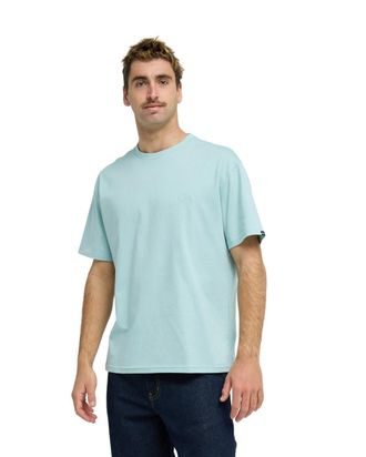 Quiksilver T-Shirt QUIKSILVER Salt Water, Herren, Gr. XXL, blau haze, Obermaterial: 100% Walkfrottier;, Shirts T-Shirt