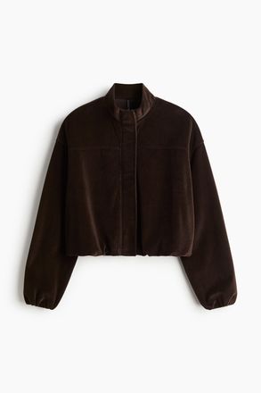 H&M Jacke aus Velours - Brown