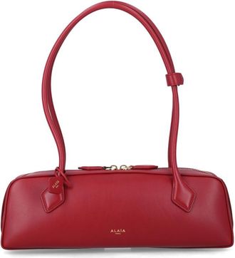 Alaia Red Le Teckel Medium Shoulder Bag