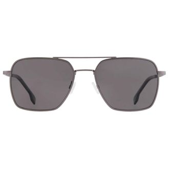 HUGO BOSS Polarized Grey Navigator Mens Sunglasses BOSS 1414/O/S 0R80/M9 57