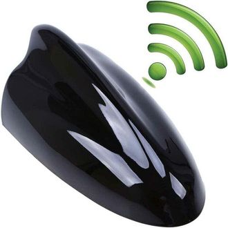 OEM Antenne Voiture Aileron Requin - R&eacute;ception Am Fm - Installation Auto-adh&eacute;sive - Base Caoutchouc Noir - 1 Pi&egrave;ce