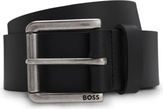 BOSS Roller-buckle belt in leather