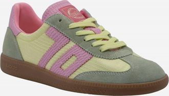 Back70 Womens Ghost C26 Sneakers In Light Yellow/ Light Green /pink