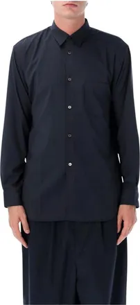 Comme Des Gar&ccedil;ons Camisa de Lana Gessata - Shirts - Hombre - Azul - XL