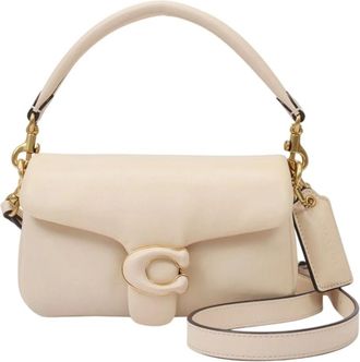 Coach Pillow Tabby Schoudertas 18 - Dames - Tassen - Beige - Maat: ONE Size Leer