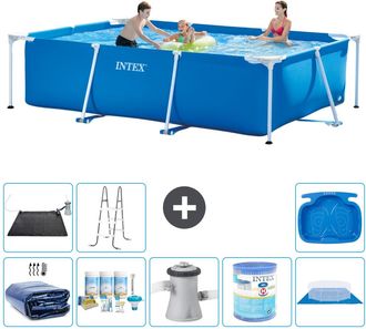 Intex Piscina Con Estructura Rectangular - 300x200x75 Cm - 7-piezas S30203