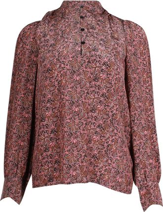 Vanessa Bruno Vannessa Bruno Ned Floral-Print Blouse in Pink Silk
