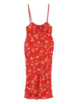 Reformation Camira dress - women - Viscose/EcoVero Viscose (LENZING)/Viscose - 10 - Red