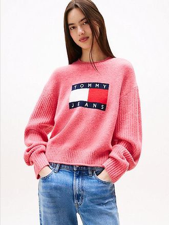 Tommy Hilfiger Tommy Flag Relaxed Mélange Jumper