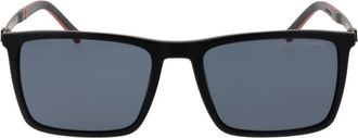 Tommy Hilfiger TO-1062675 Acetate Rectangle Sunglasses - Black