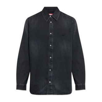 Diesel Denim shirt D-Simply - Heren - Spijkeroverhemden - Zwart - XL - Denim - Overhemden