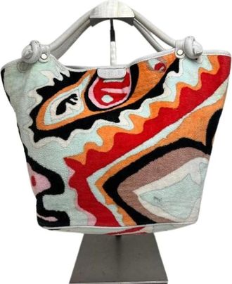 Emilio Pucci Pre-owned Tote Bags, female, Multicolor, Size: ONE SIZE Pre-owned Vintage Handbag