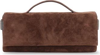 Brunello Cucinelli Tassen.. - Dames - Clutches - Bruin - ONE Size - Su&egrave;de - Tassen