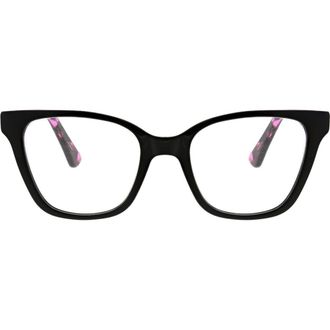 Oscar De La Renta 50mm Cat Eye Sunglasses in Black at Nordstrom Rack, Size +1.50