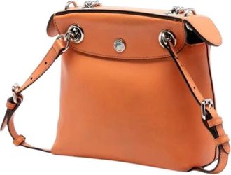 Fendi Pre-owned Back To School Backpack - Dames - Vintage Schoudertas - Oranje - ONE Size - Leer - Vintage