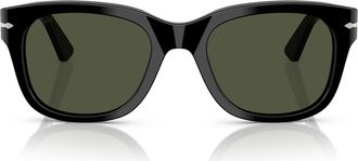 Persol 55mm Square Sunglasses in Black/green at Nordstrom
