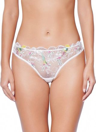 Huit Winter Romance Panty In Floral White