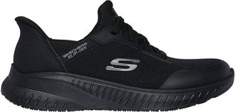 Skechers Womens Work Squad Chaos Slip Resistant Adelo Shoes In Black