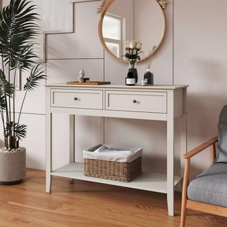 Melody Maison Large 2 Drawer Sideboard Console Table - Rowley Pale Cream Range