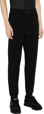HUGO BOSS Mens Dimacs Thick Cotton Drawstring Waist Joggers Pants In Black