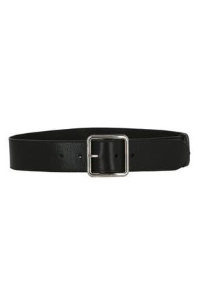McQ by Alexander McQueen Wide Leather Belt in Black at Nordstrom Rack, Size 65