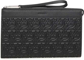 Ferragamo Gancini-Embossed Pouch