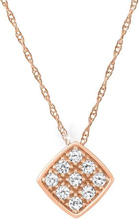 Pompeii3 VS 1/5Ct Diamond Pave Delicate Pendant Womens Necklace 18 14k Gold Lab Grown