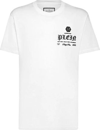 Philipp Plein T-shirt Ronde Hals SS - Heren - T-shirts - Wit - XL - Katoen - Tops