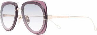 Isabel Marant Zonnebril Aviator - Dames - Zonnebrillen - Geel - 62 MM - Accessoires