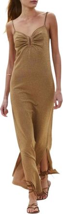 Beliza Kleedjes, Dames, Bruin, L, Polyester, AVA Avondjurk