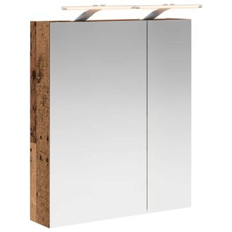 vidaXL Armario Con Espejo De Ba&ntilde;o Madera Vieja 60 X 14,5 X 70 Cm Vidaxl