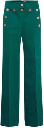 Maison Common Striped Sailor Trousers in Emerald at Nordstrom, Size 40
