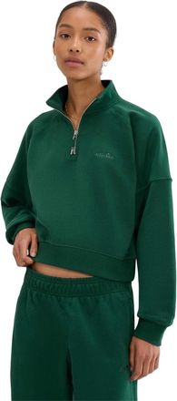 Ellesse Dames Carrera Kwart Rits Sweatshirt (Donkergroen)