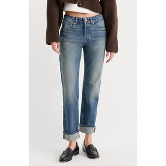 Good American Vintage Ankle Straight Leg Jeans in Indigo1282 at Nordstrom, Size 00