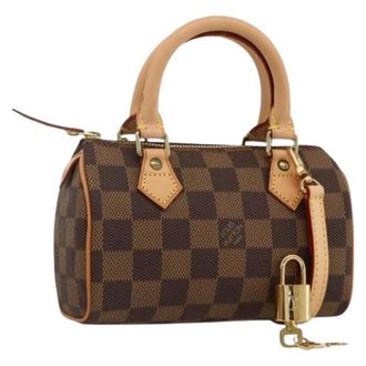 Louis Vuitton Pre-owned Mini Handtas - Dames - Pre-owned - Bruin - Maat: ONE Size Leer