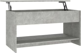 vidaXL Vidaxl - 809651 Coffee Table Concrete Grey 102x50x52,5 cm Engineered Wood
