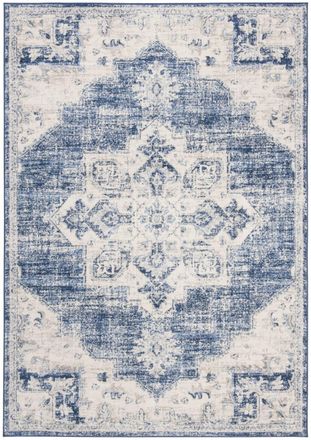 Safavieh Alfombra beige/azul marino 122 x 183 cm