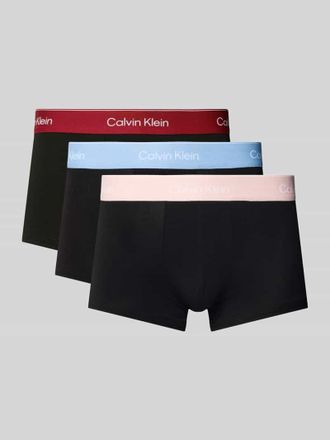 Calvin Klein Underwear Trunks mit Logo-Stitching Modell Low Rise im 3er-Pack in Black, Gr&ouml;&szlig;e XL