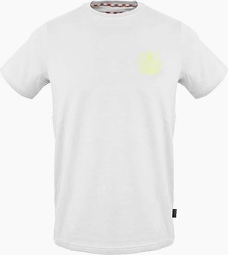 Aquascutum Mens Crew Neck Short Sleeve Jersey T-Shirt - White - Size: 2X large