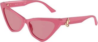 Jimmy Choo London Authentieke Premium Bril met Topkwaliteit - Dames - Zonnebrillen - Roze - 55 MM - Accessoires