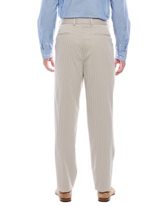 Brunello Cucinelli Pinstriped Cotton-Silk Trousers - Beige