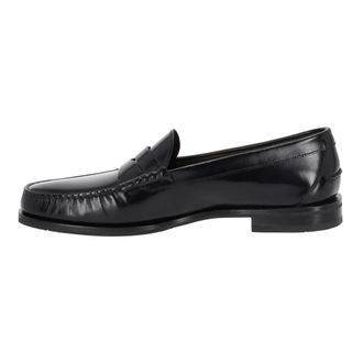 Santoni Heren, Schoenen, Zwart, Maat: 44 EU Leer