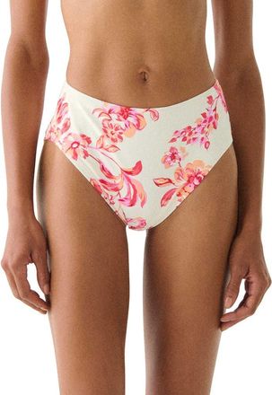 Kate Spade New York Floral Toile High Leg Bottom in Light Cantaloupe at Nordstrom, Size Medium