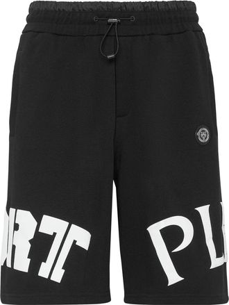 Plein Sport Jogging Shorts - Heren - Korte sportbroeken - Zwart - XS - Katoen - Fitness