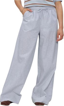 Fiveunits Paulafv 113 Wide Broeken - Dames - Wijde Broeken - Blauw - L - Broeken