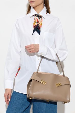 Ferragamo Bag Hug Medium, Womens, Beige