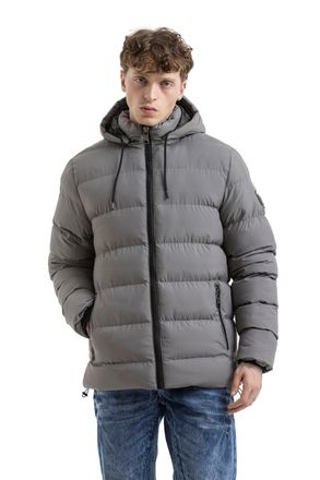 Cipo & Baxx Steppjacke CIPO & BAXX, Herren, Gr. L, anthrazit, Web, Obermaterial: 100% Polyester, unifarben, Po-bedeckend, gerader Abschluss, Jacken Steppjacke