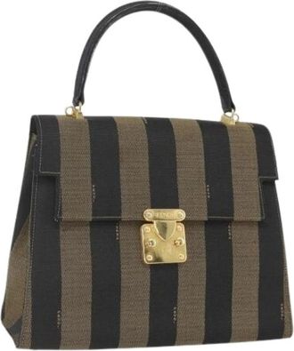 Fendi Pre-owned Handbags, female, Multicolor, Size: ONE SIZE Pre-owned Canvas Handbag