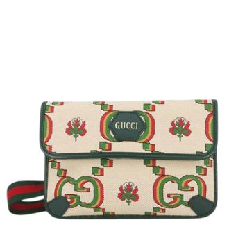 Gucci Pre-owned Belt Bags, female, Beige, Size: ONE SIZE Pre-owned Vintage Canvas Belt Bag