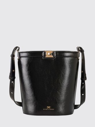 Elisabetta Franchi Naplak Effect Bucket Bag